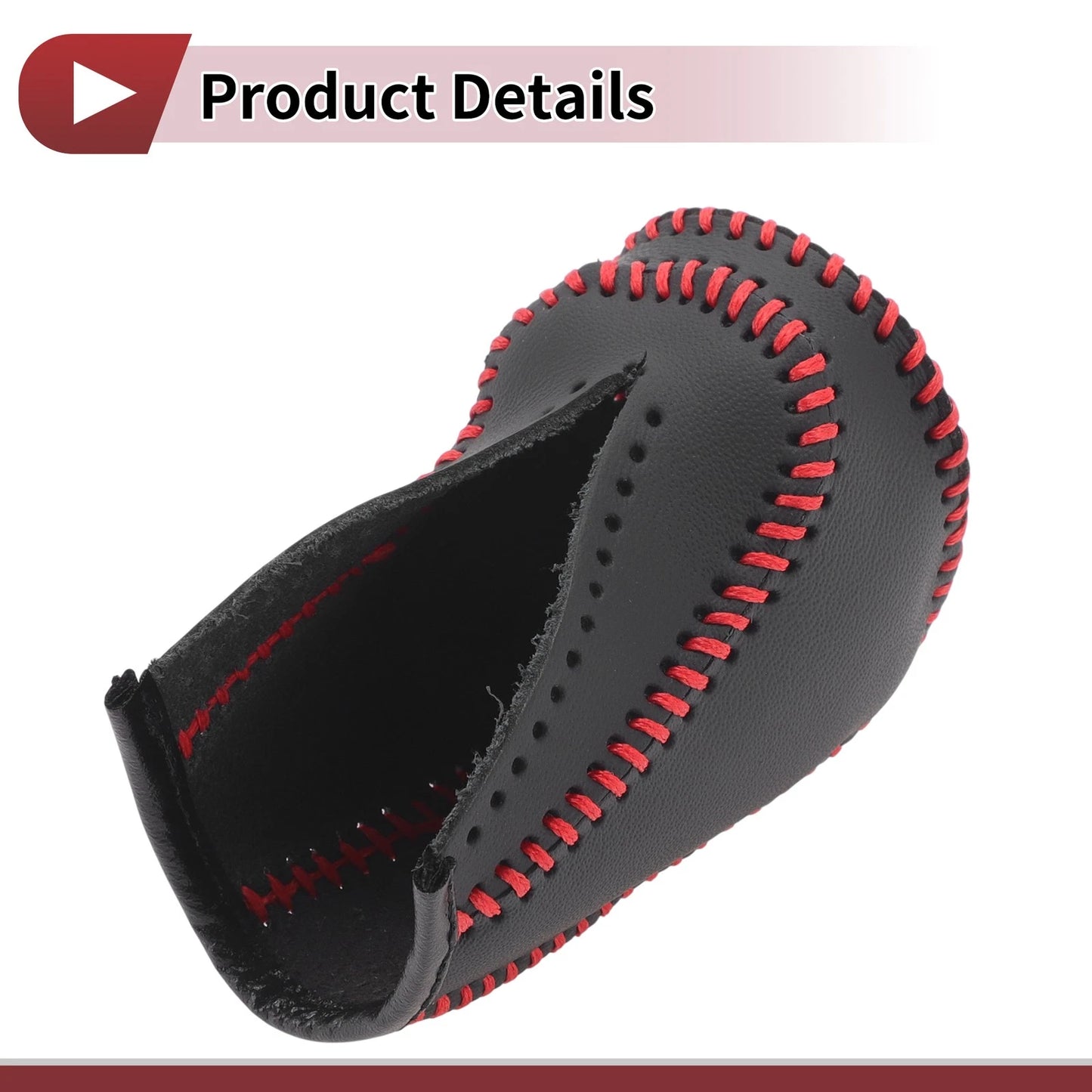 Red Faux Leather Gear Shift Knob Cover for Mazda CX-5 (2012-2023)