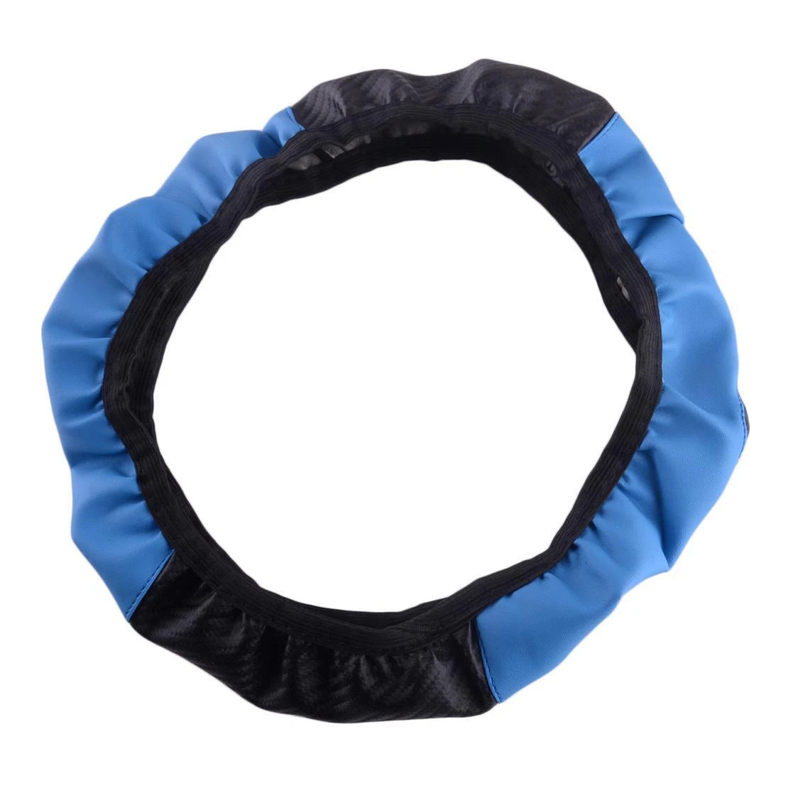 15" Leather Anti-slip Steering Wheel Cover for Universal Cars