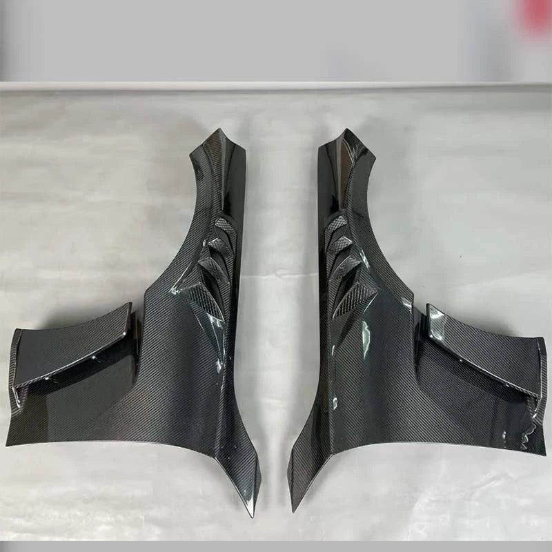Real Carbon Fiber Front Vented Fenders Wings Cover for BMW M2 G87 2023-2024