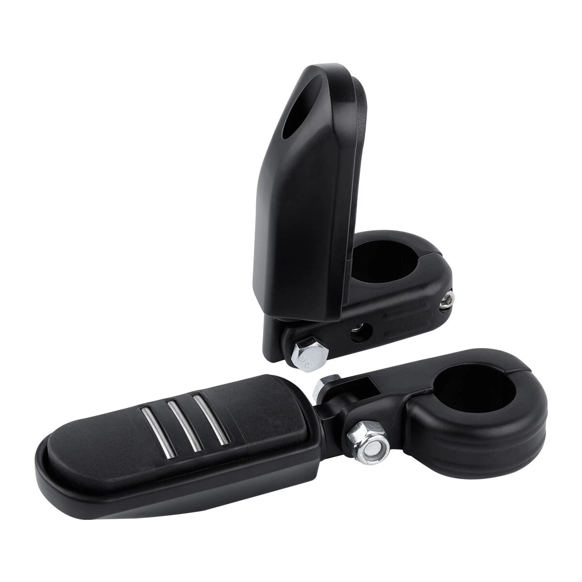 Matte Black 1.25" Highway Bar Footpegs for Harley Sportster XL 883 1200 (2004-2023)