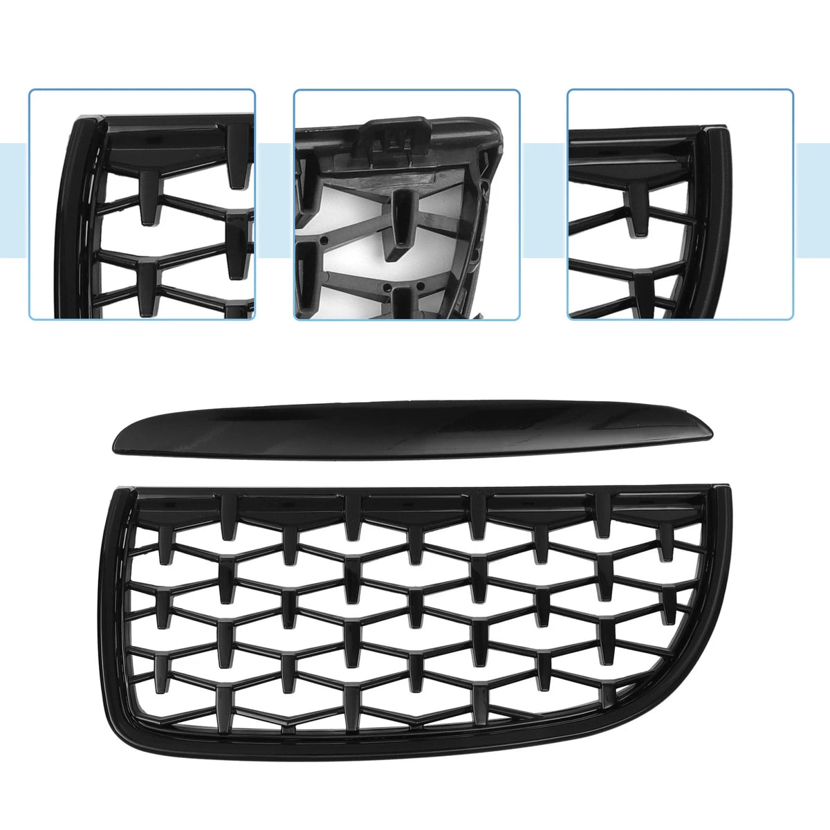 Front Hood Bumper Grille for BMW 325i 325xi 328i 328xi E90