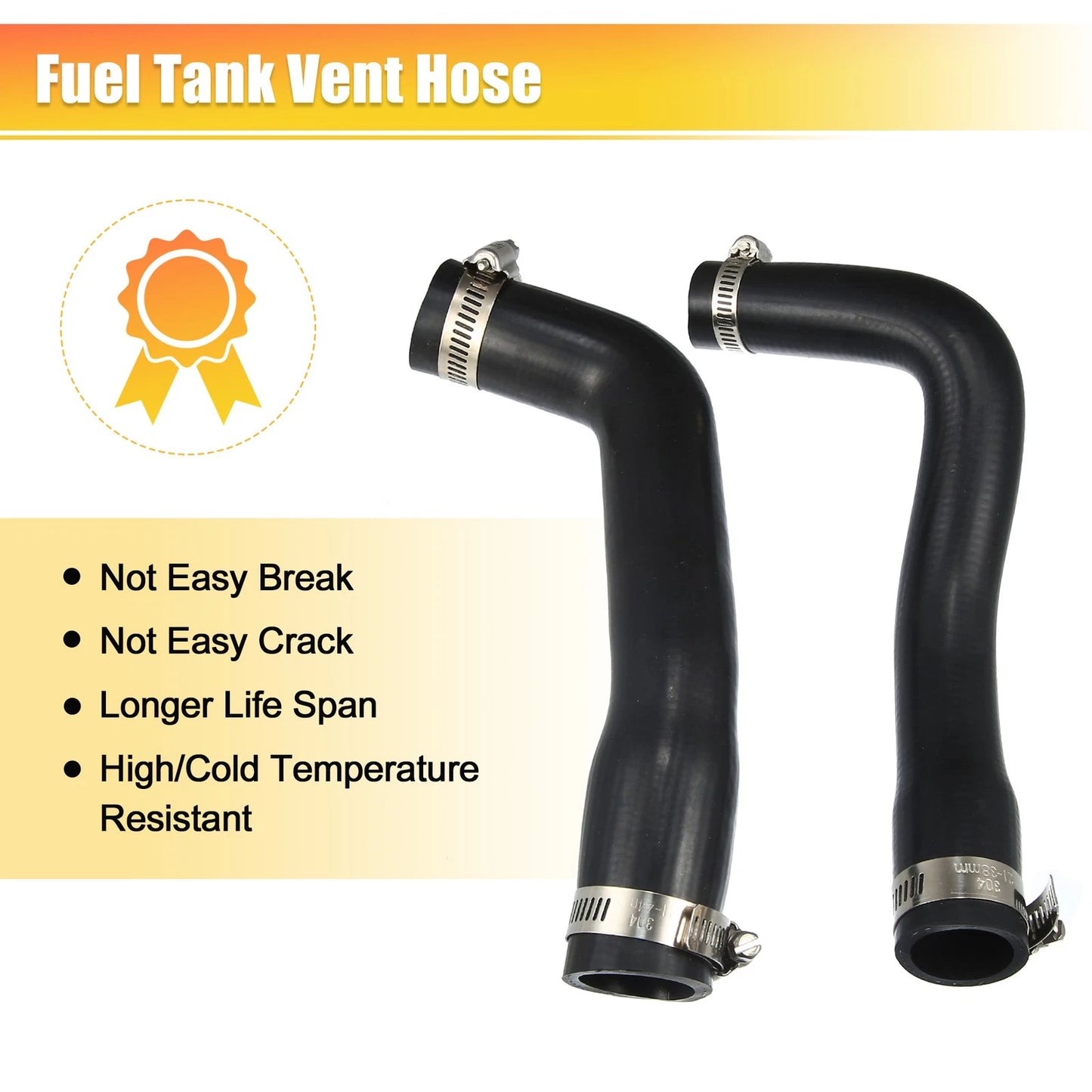 Fuel Fill Vent Hose Kit for Jeep Wrangler 1987-1995 20 Gallon