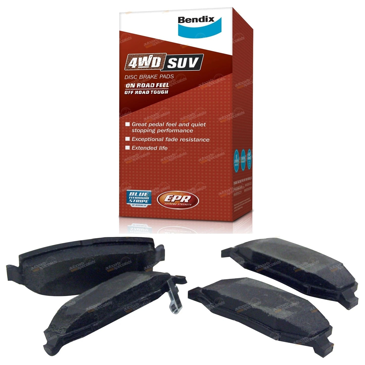 Brake Pad Set 4WD Rear for Jeep Cherokee KK 2.8L 3.7L (2008-2014)