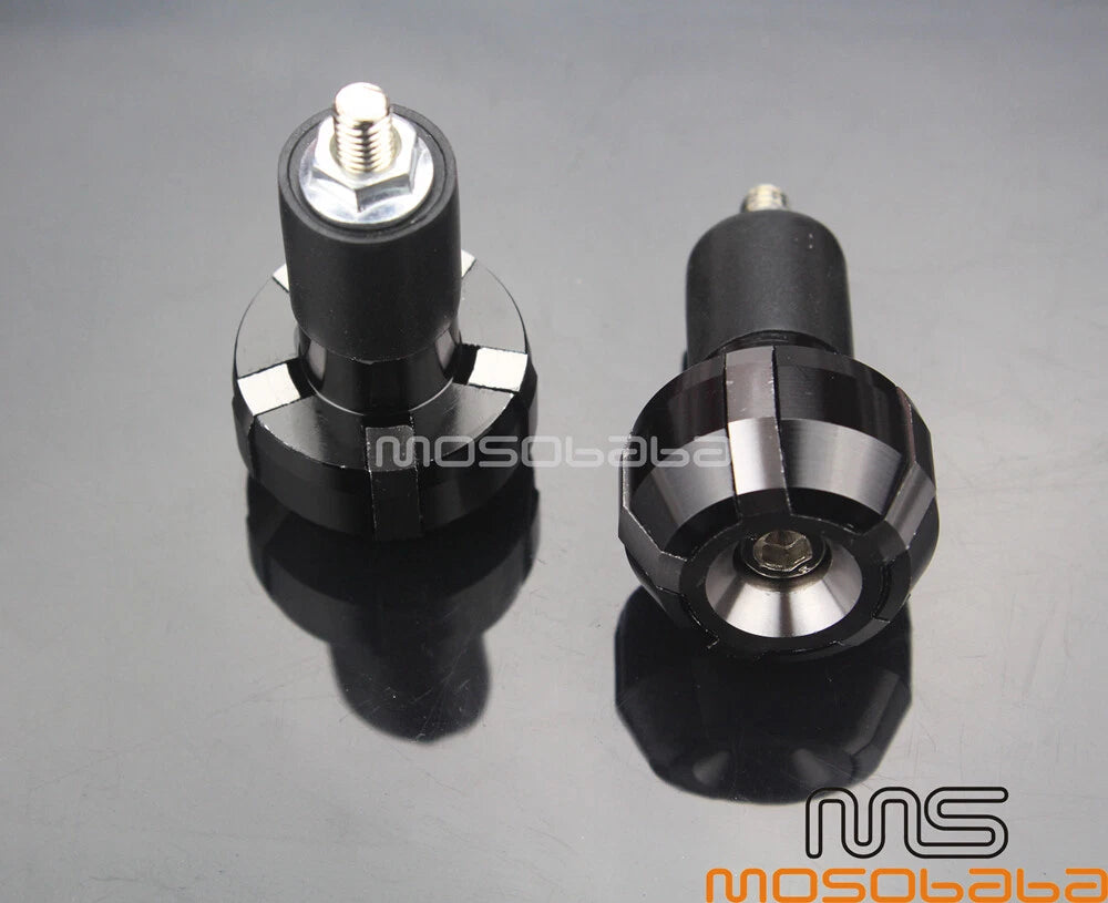 7/8" Titanium Handle Grips Bar Ends for Honda Suzuki Yamaha BMW Ducati