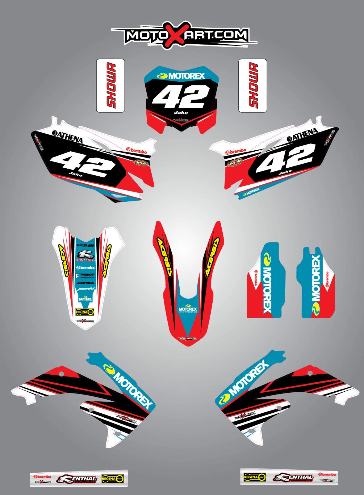 Custom Graphic Kit for Honda CRF 250 (2010-2013) - STRIKE Style