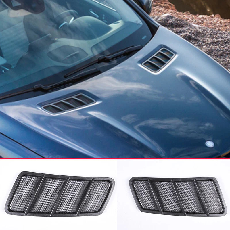 Left & Right Hood Air Vent Grille Covers for Mercedes W166 ML GL Class (2012-2015)