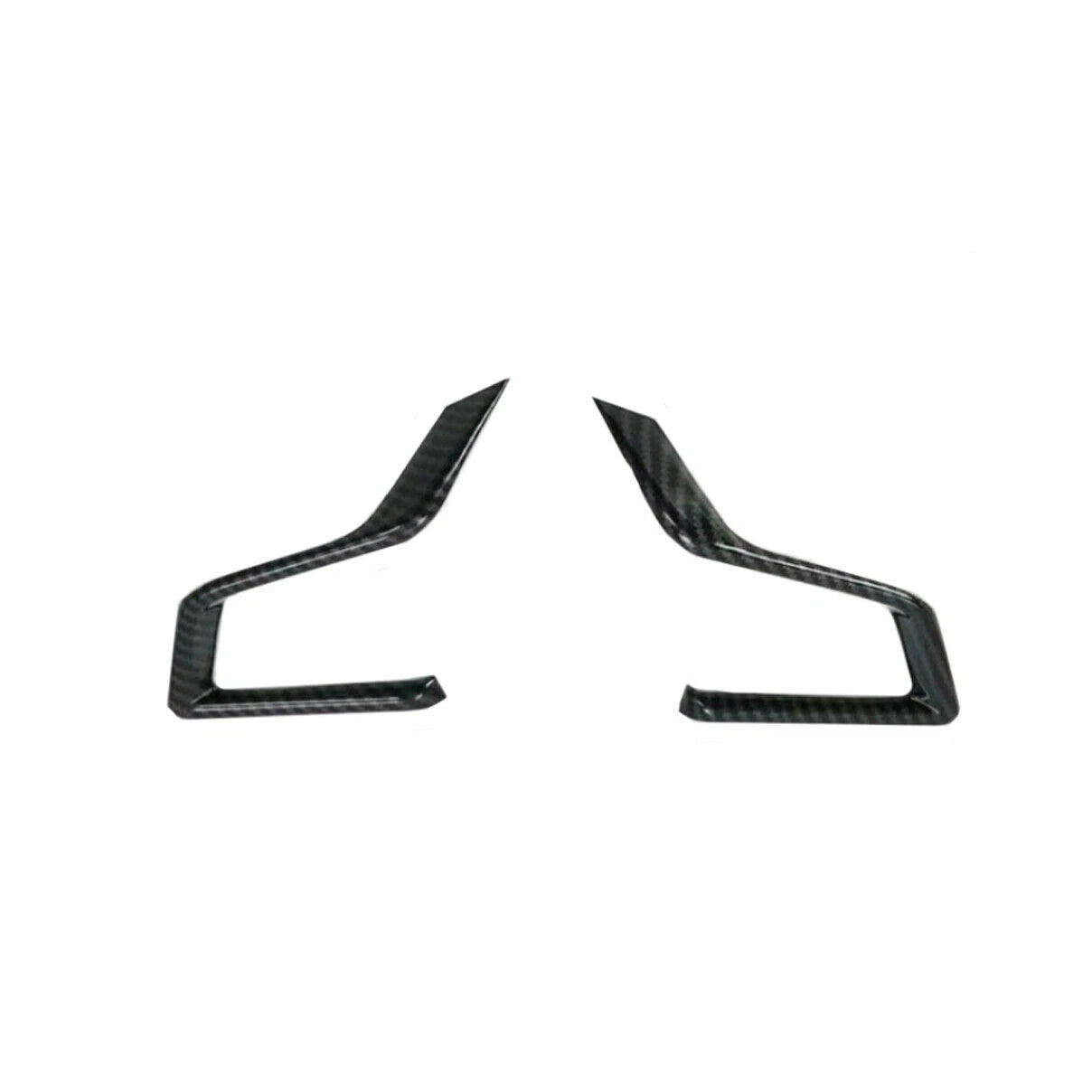 2 x Carbon Fiber Steering Wheel Trims Cover for Subaru Crosstrek XV