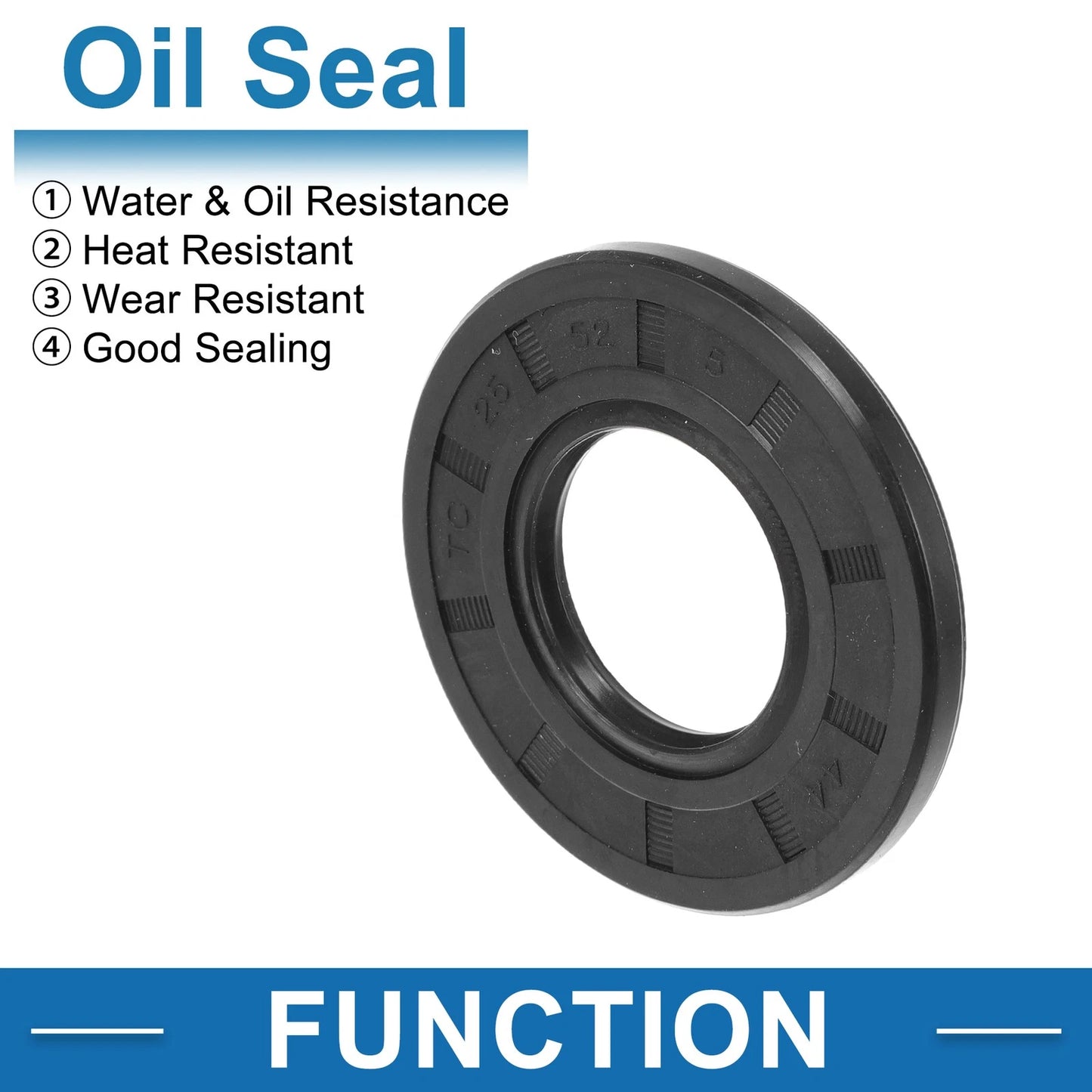 Oil Seal / 25x52x5mm / Seal Ring Rotary Shaft Seal 5 Pcs for Make Model