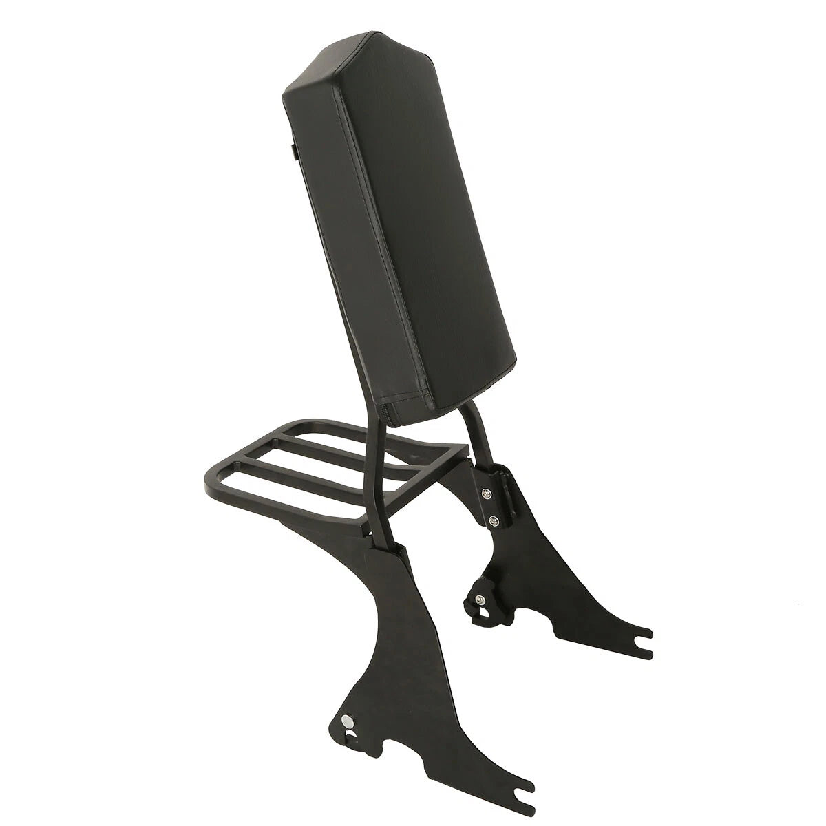 Black Sissy Bar Backrest Luggage Rack for Harley Sportster XL 883 1200 (04-22)