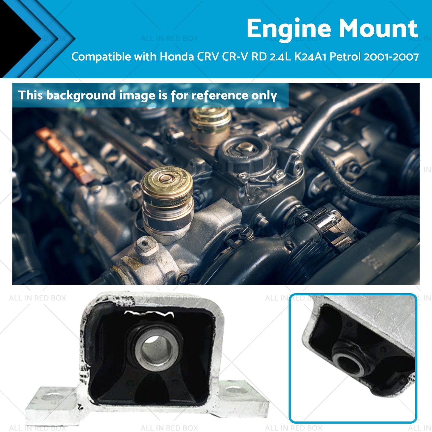 Front Mount for Honda CR-V 2.4L K24A1 (2001-2007)