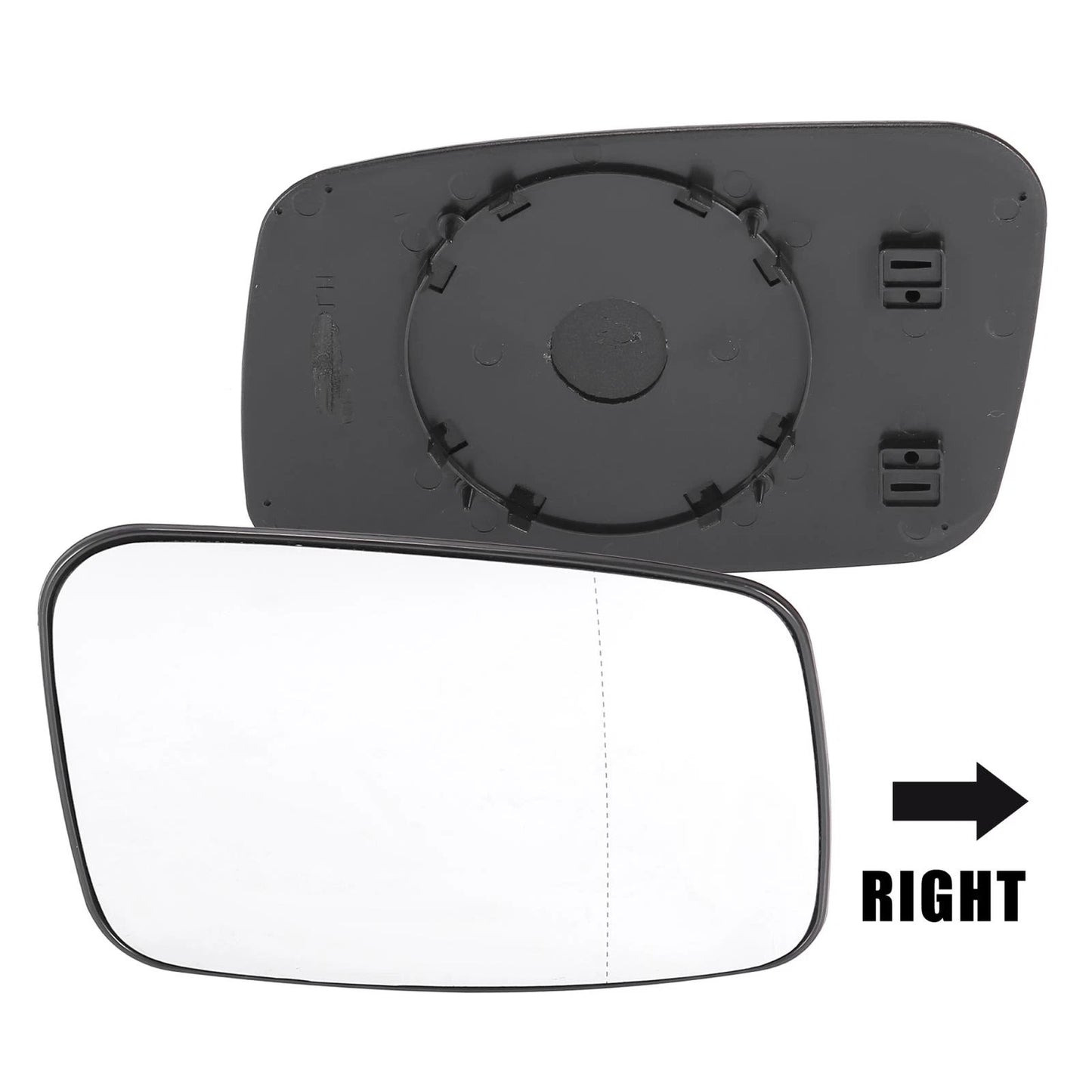 Right Passenger Side Mirror Glass for Volvo S40 V40 (2000-2004)