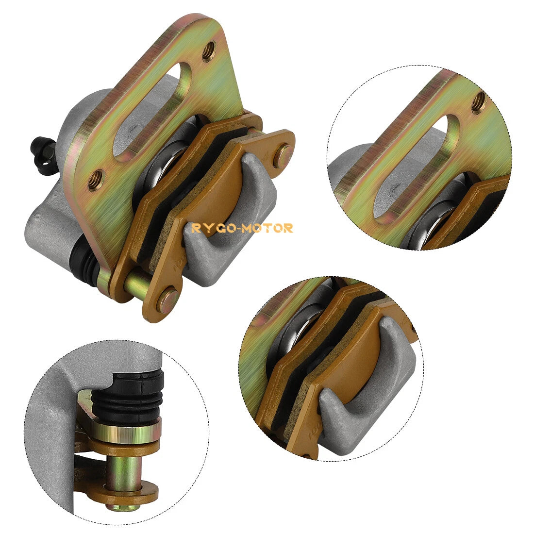 Front Brake Caliper w/ Pad & Line for Polaris Sportsman 500 400 Xplorer 400 500