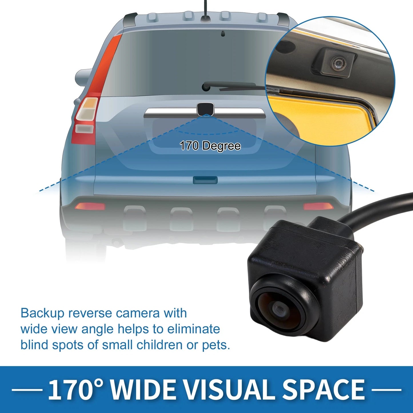 Rear View Backup Reverse Park Assist Camera for Cadillac Escalade (2016-2020)
