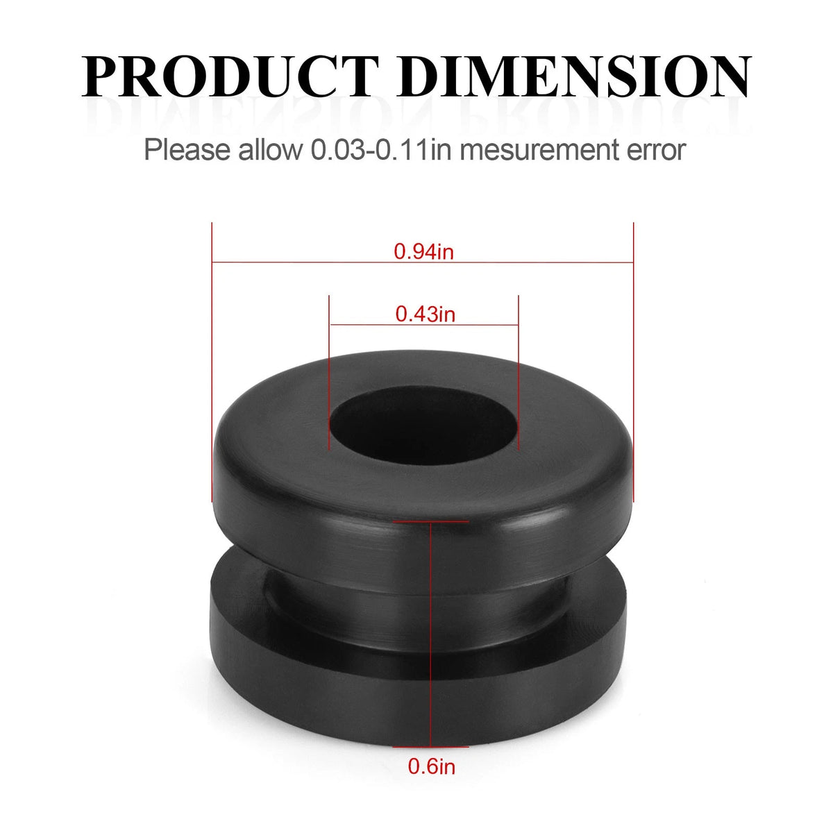 4x Rubber Heel Guard Grommets for Yamaha Warrior 350 YFM350X (1990–2004)