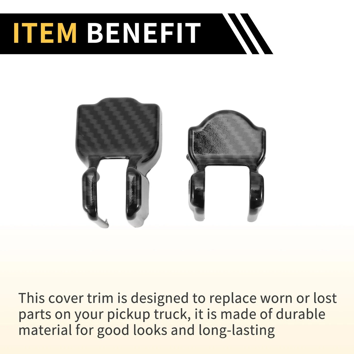 Carbon Fiber Door Limiting Cover Trim for Jeep Wrangler JL JLU (2018-2024)