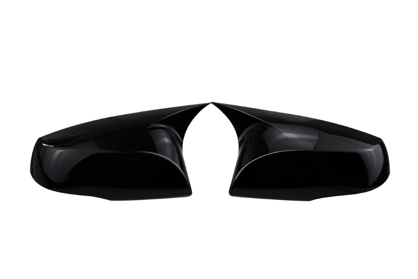 Glossy Black Ox Horn Rearview Mirror Lid Cover Trim for Toyota RAV4 (2019-2023)