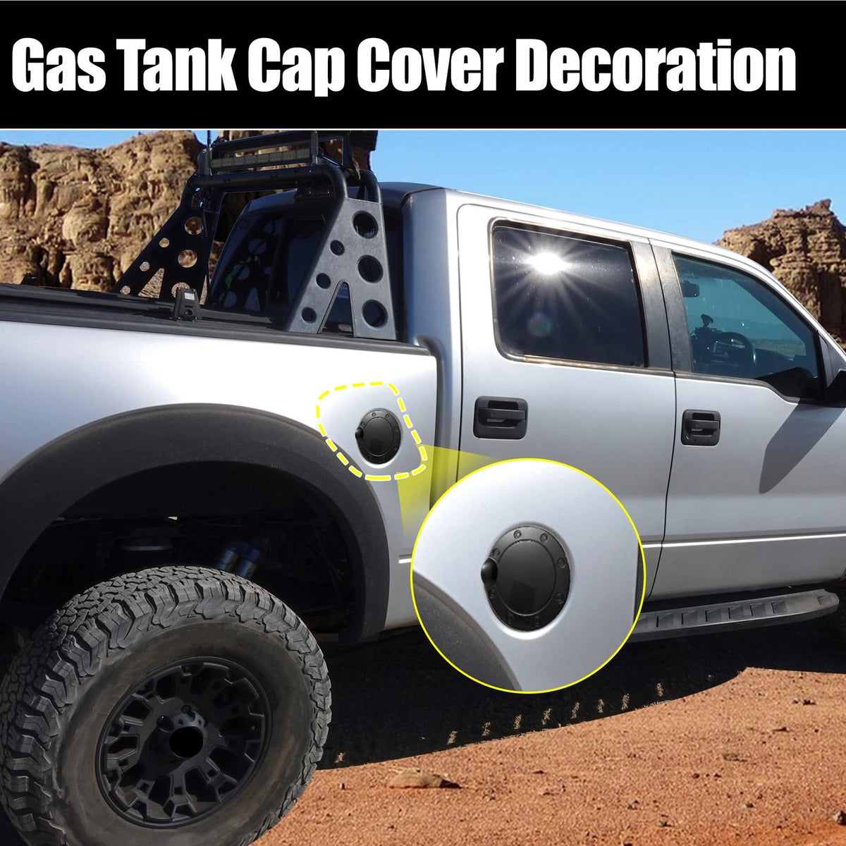Fuel Tank Cover for Ford F-150 (2015-2020) Black