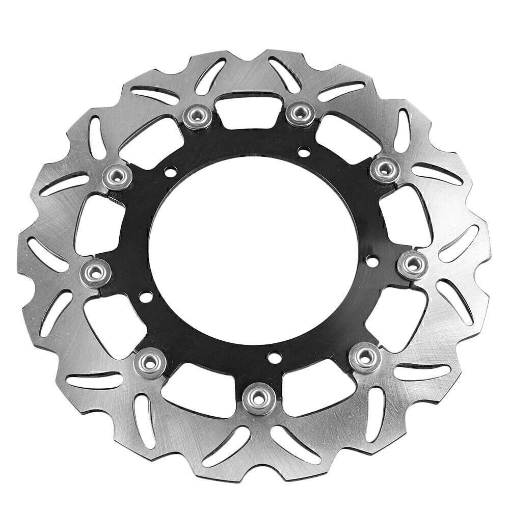 Black Front Brake Disc Rotors for Yamaha XJ6, YZF R6, FZ6 Fazer, MT03 (2006-2020)