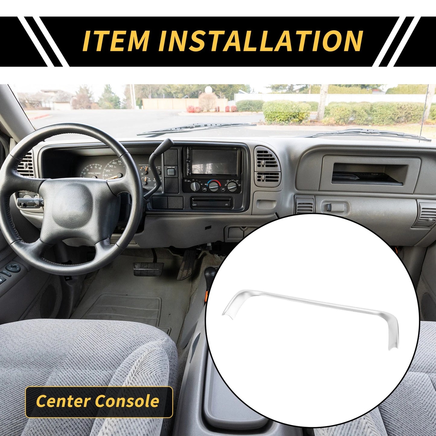 AC Switch Button Control Cover Trim for Toyota Tundra (2022-2024)
