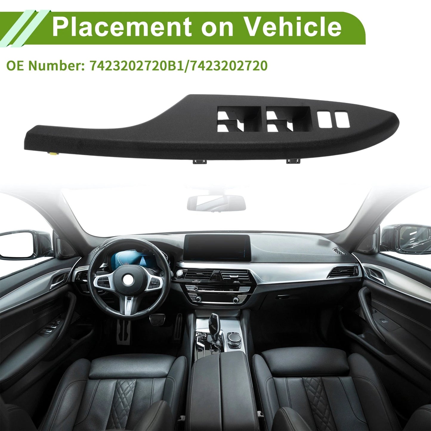 Front Side Window Switch Bezel Cover for Toyota Corolla (2009–2013)