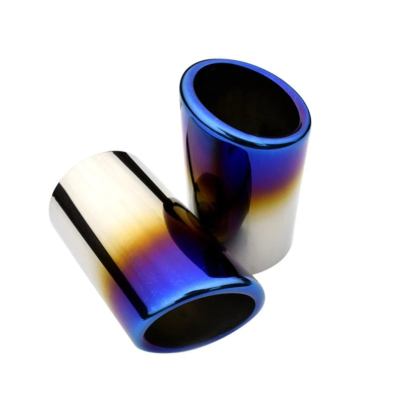 2 x Blue Tailpipe Exhaust Trim for Toyota Camry XV70 SE XSE (2018-2022)