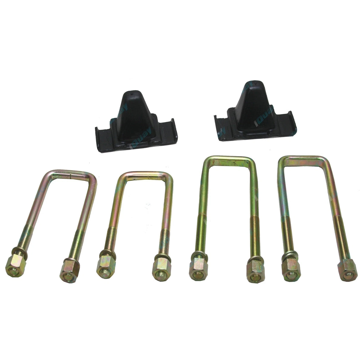 Front Leaf Spring Bump Stops + U-Bolts for Toyota Hilux RN105 YN65 YN67 83-97