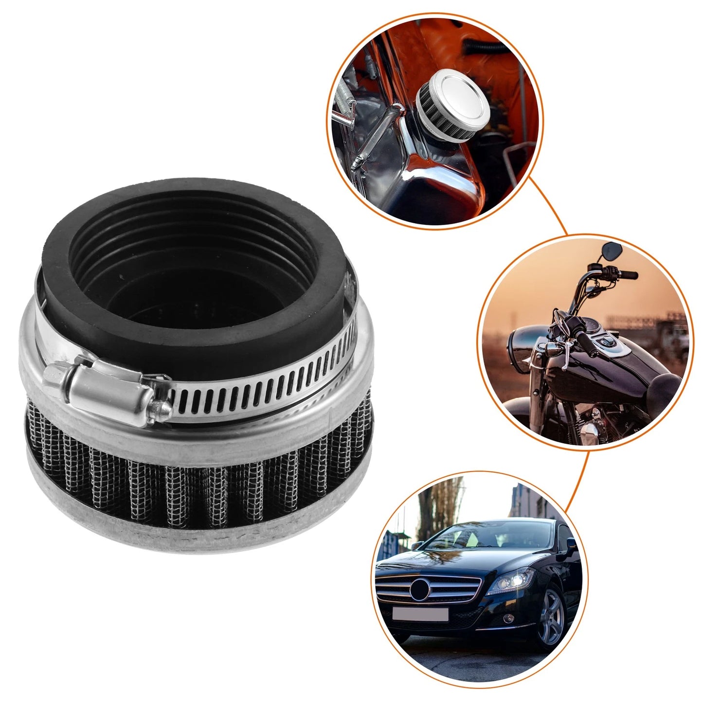 Air Filter Cleaner / 48-50mm / Round Tapered for Motorcycle