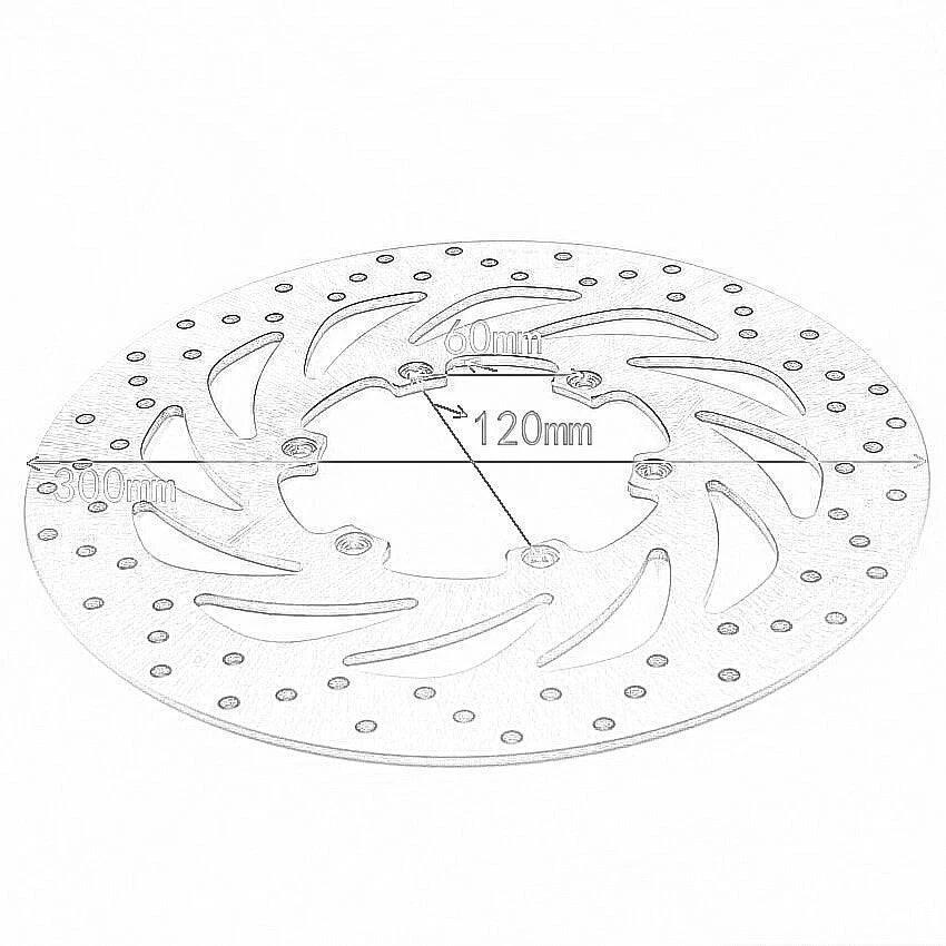 Front Brake Disc for BMW F650ST, F650GS, G650 Xcountry (1993-2017)