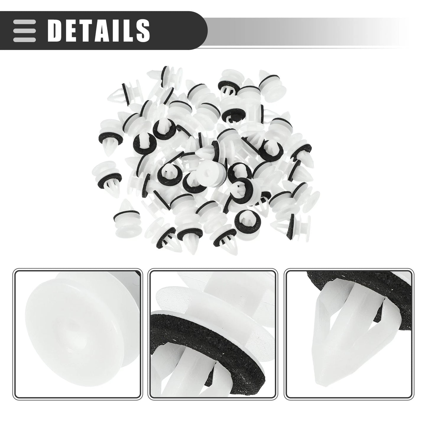 50 Pcs Door Trim Panel Push Clips Retainer for Chevrolet