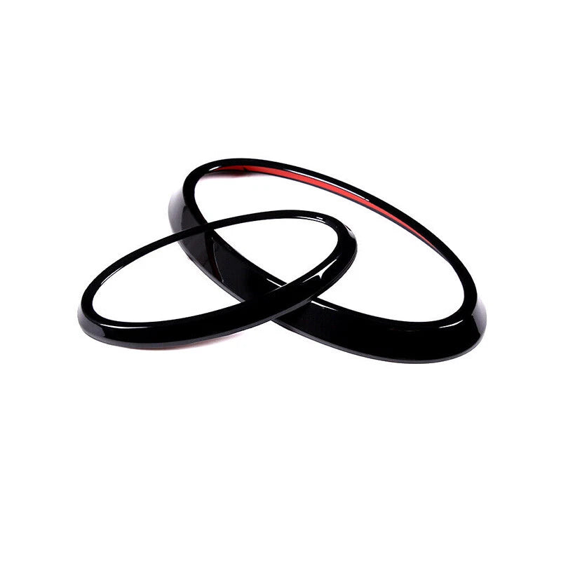 Gloss Black Front Rear Emblem Badge Trim 2 x For Subaru Outback (2022-2023)