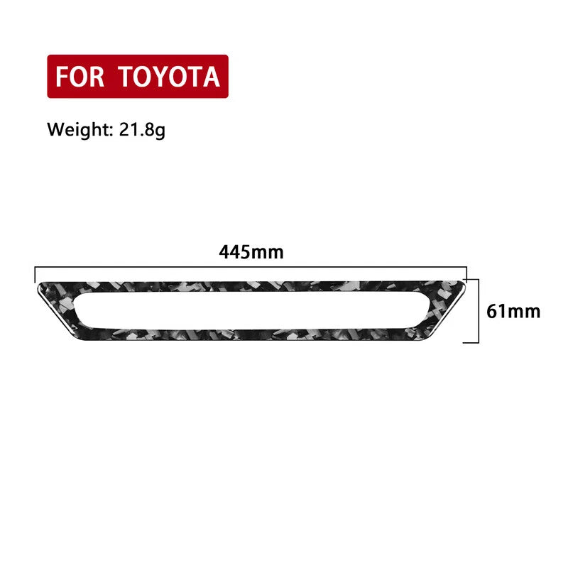 Forged Carbon Fiber Rear Brake Light Frame Trim for Toyota Hilux 2015-2021