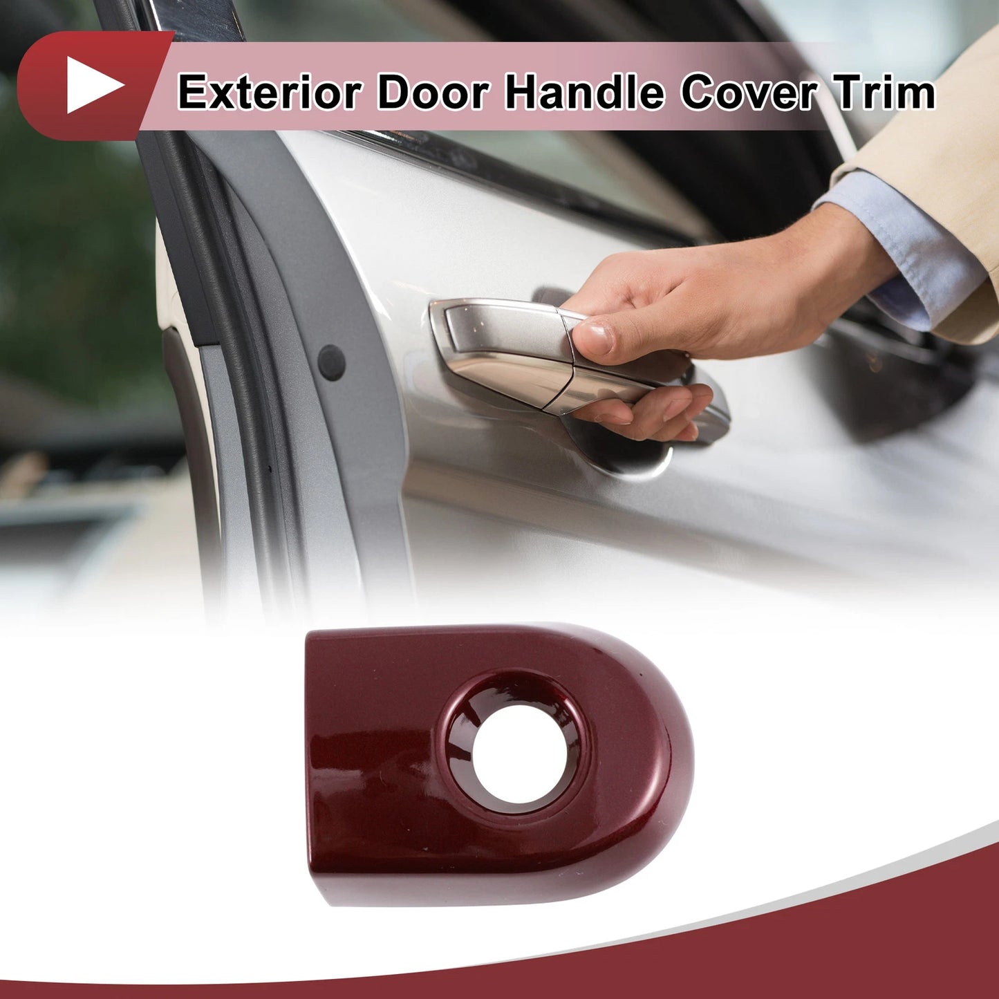Red Exterior Door Handle Cover Trim for Nissan Versa (2007-2012)