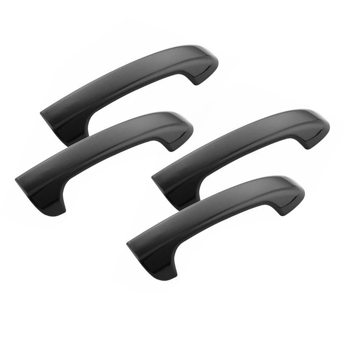 8 x Black Door Handle Covers for Dodge Ram 1500 2500 3500 4500 5500 (2009-2018)