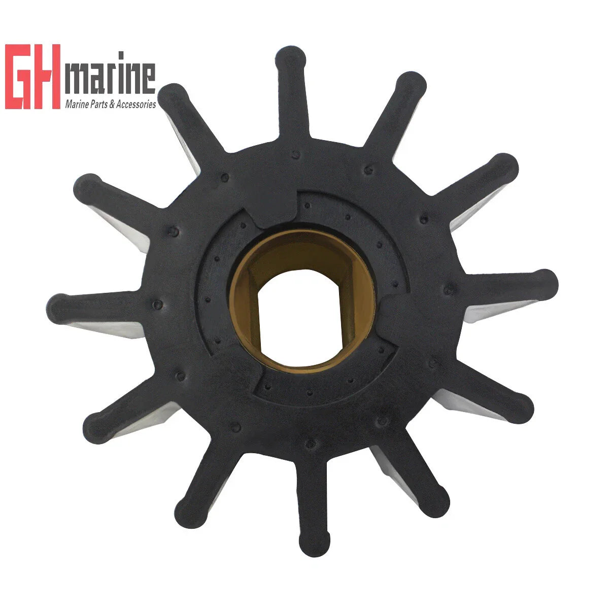 Flexible Raw Water Pump Impeller for Cummins VTA903 Inboard Marine