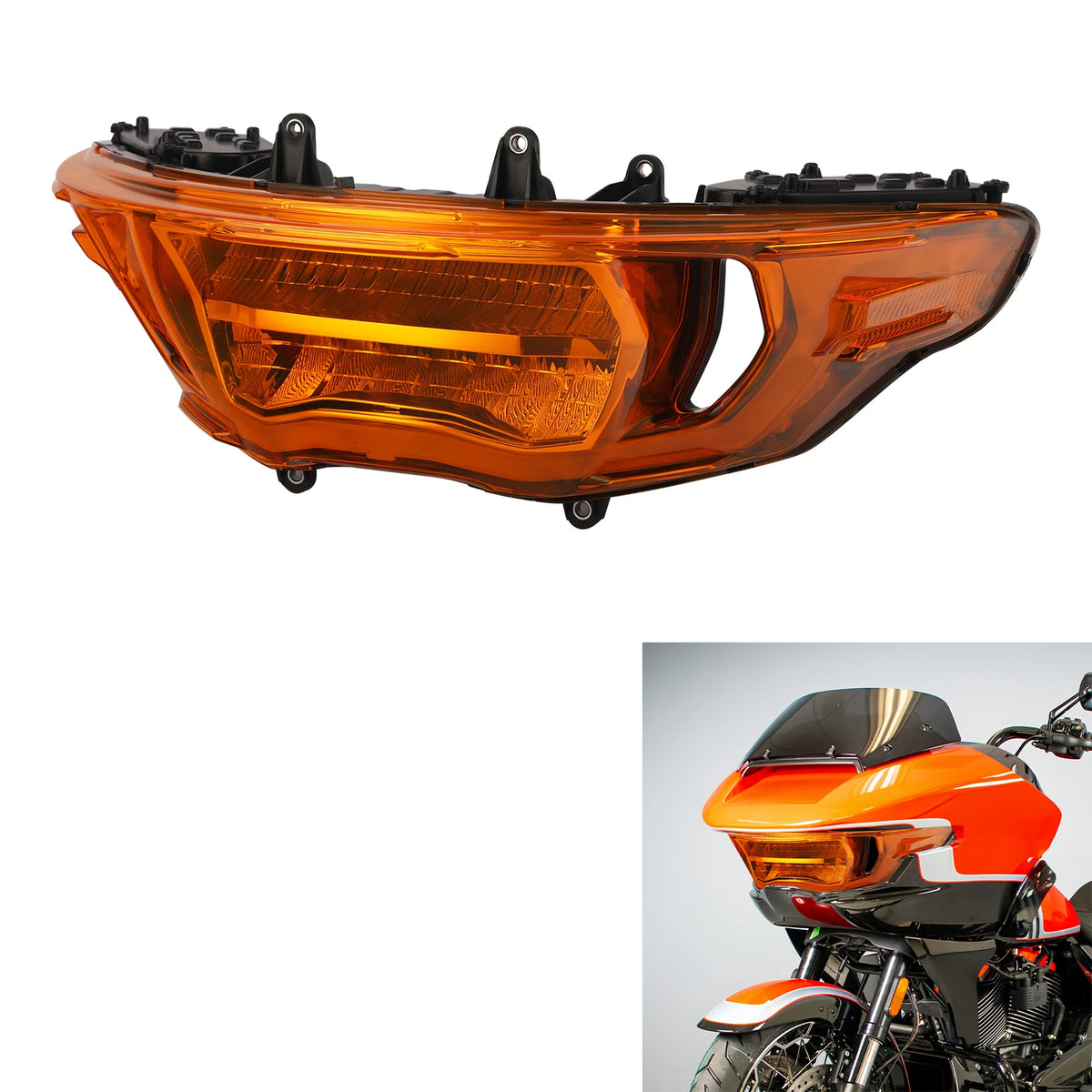 LED Headlight Hi/Lo Beam Signals Light for Harley CVO Road Glide (2023-2025)