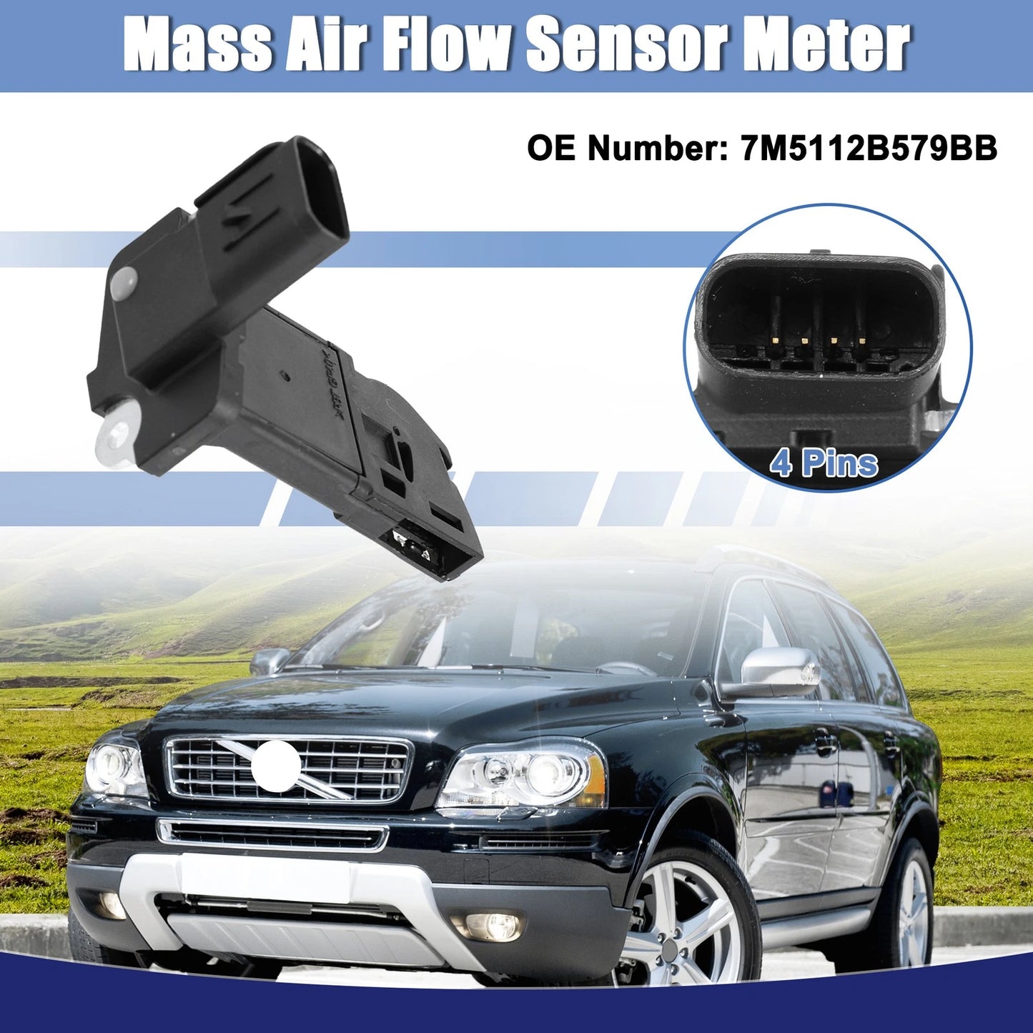 Mass Air Flow Meter Sensor for Ford C-Max (2007)