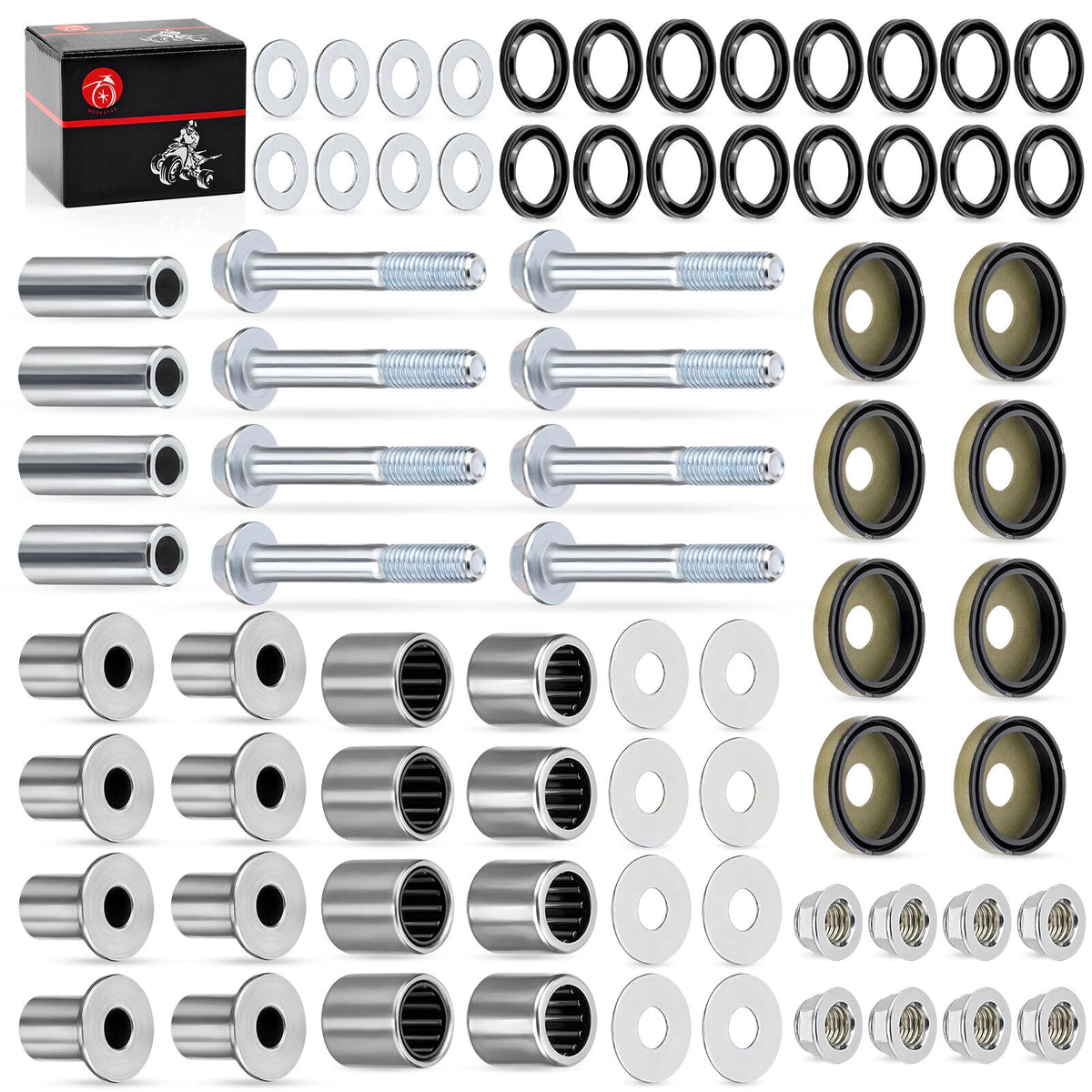 Front A-Arm Bushing Seal Kit 2 x for Suzuki LTZ400 & Kawasaki KFX400(2004–2007)