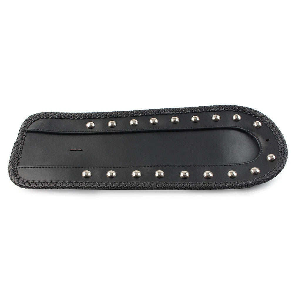 Studded Leather Rear Fender Bib Solo Seat for Harley Sportster XLH 1200 883