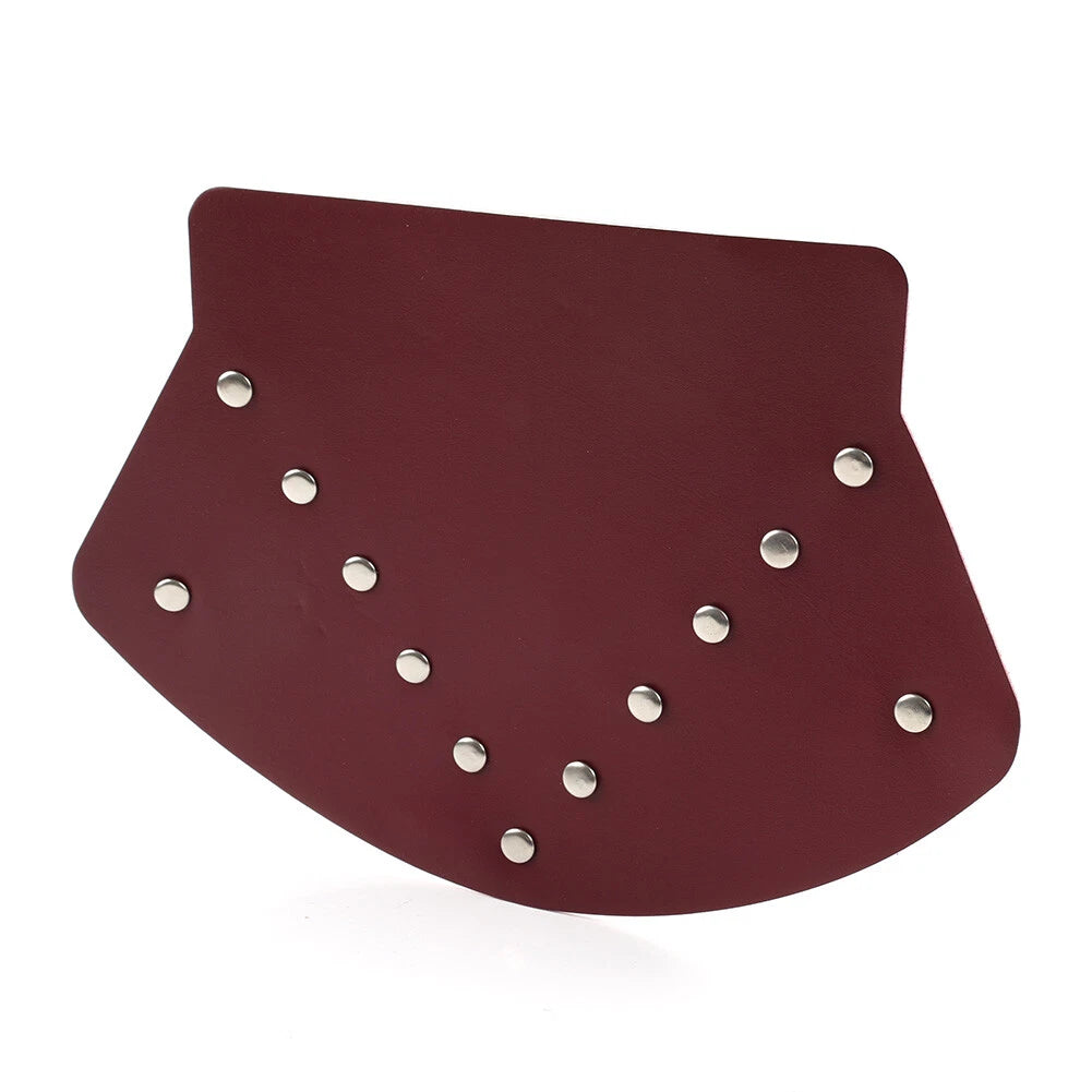 Rear Fender Mudguard Cover PU Leather Red for Harley Sportster 883XL (2004-2023)