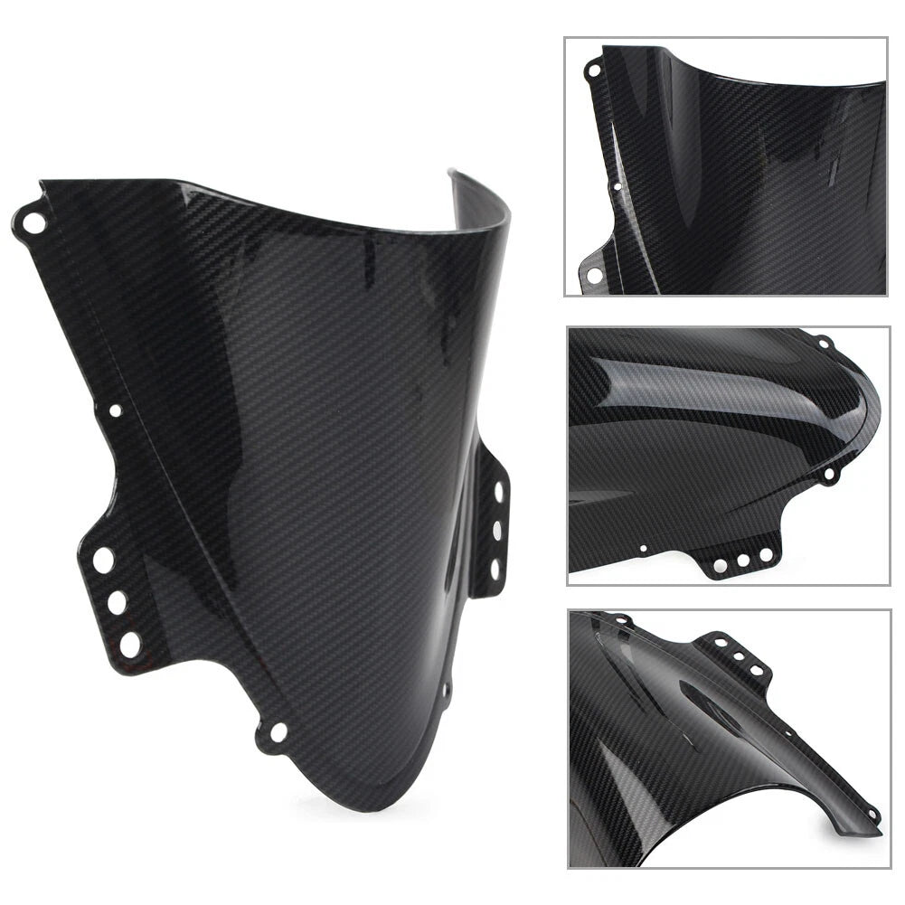 Black Carbon Fiber ABS Windshield for Suzuki GSXR 1000 (2005-2006)