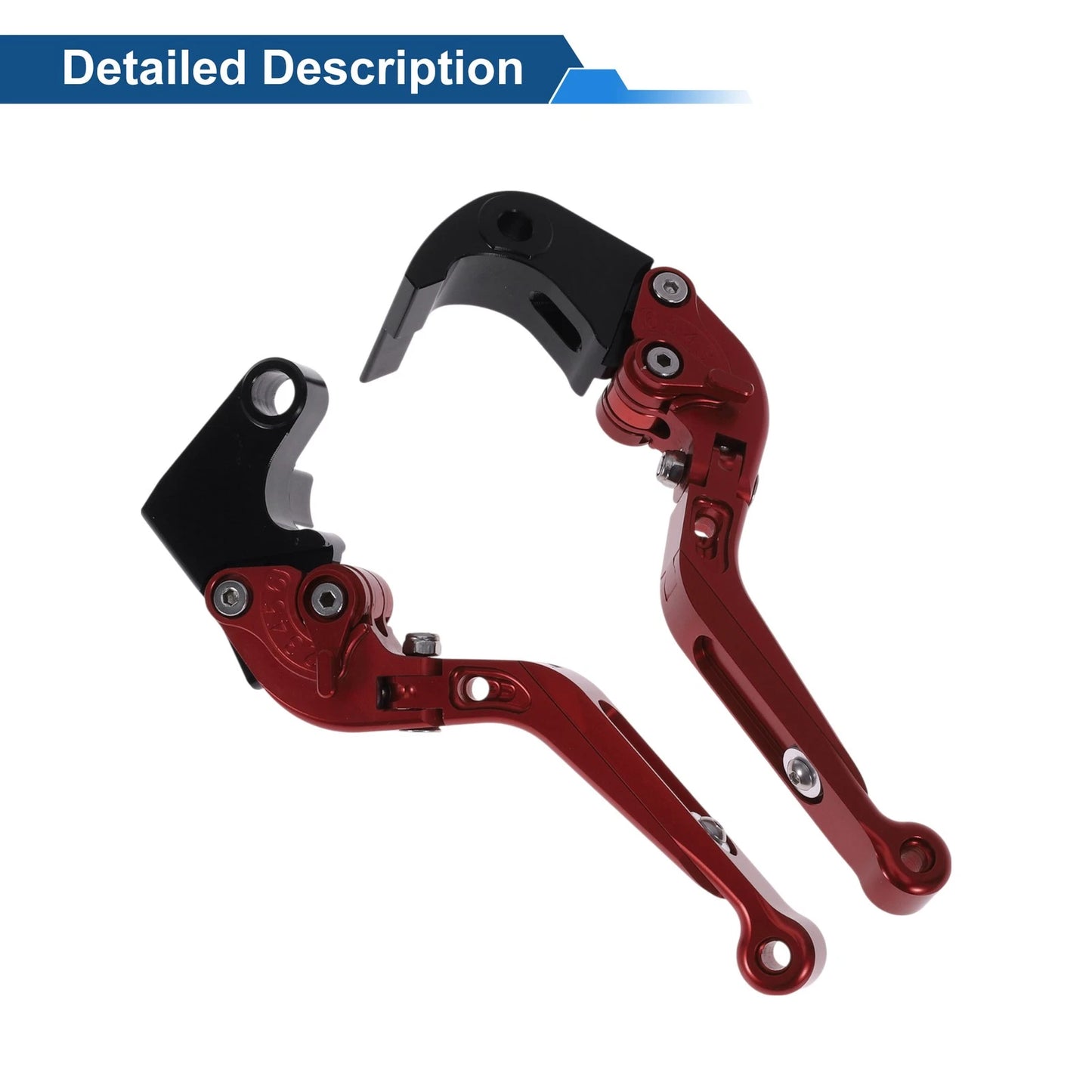 Adjustable Brake Clutch Levers Solid Red for Honda CBR600RR (2007-2016)