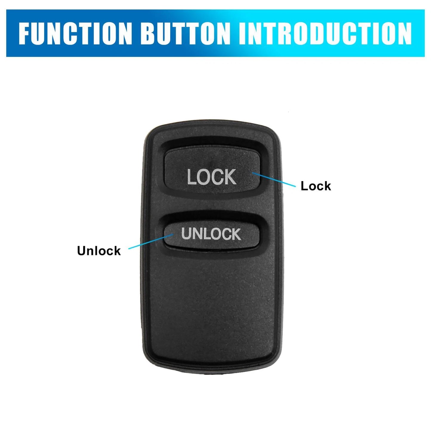 Key Fob Shell Case for Mitsubishi Gallant Lancer (2000-2005)