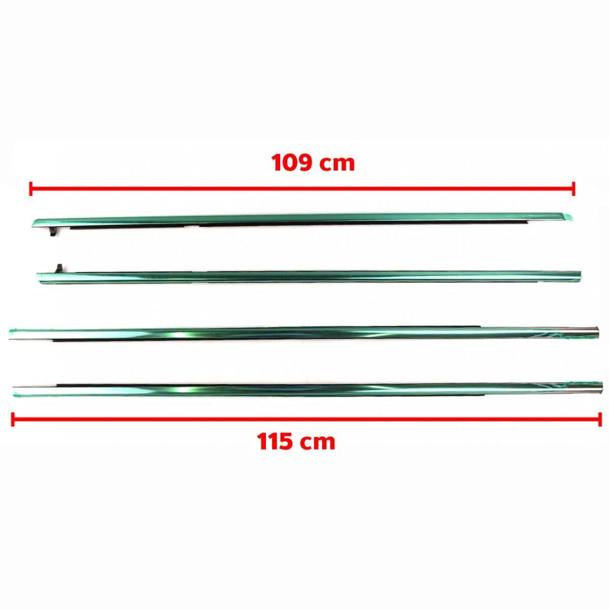 Weatherstrip Door Belt Set 4 LH+RH Fits Honda Accord CM5 4D Sedan 2003-05 D06