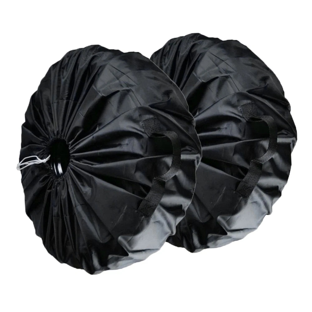 Tote Car Spare Tire Storage Cover 2 x Cloth