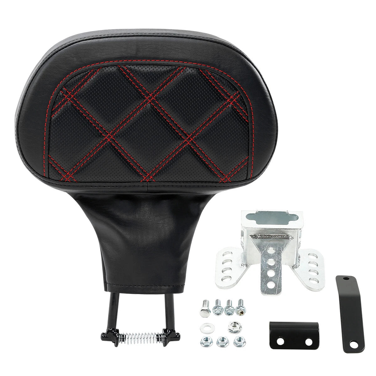 Black Driver Backrest Pad for Harley Touring Road Street Glide FLHX (88-23)