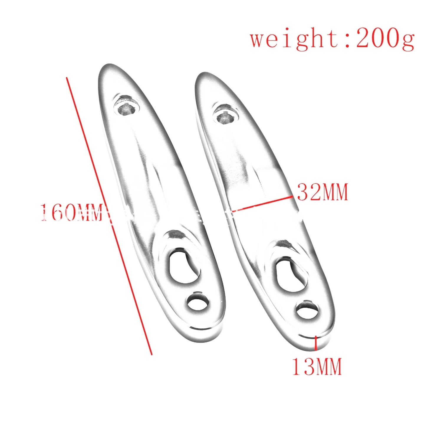 2 x Rear Turn Signal License Plate Extensions for Harley Softail (2000-2020)