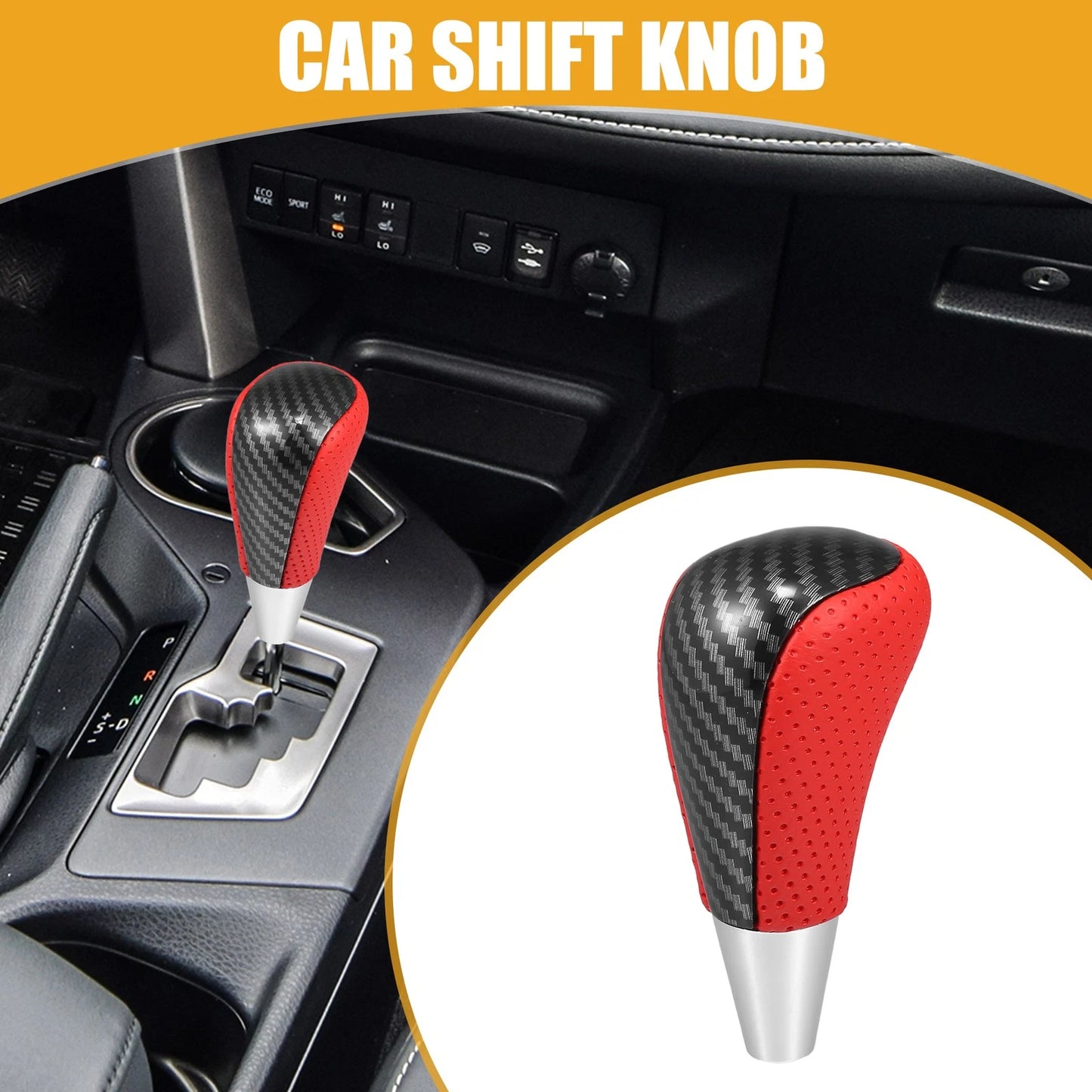 Red Gear Shift Knob for Toyota Yaris (2004-2018)