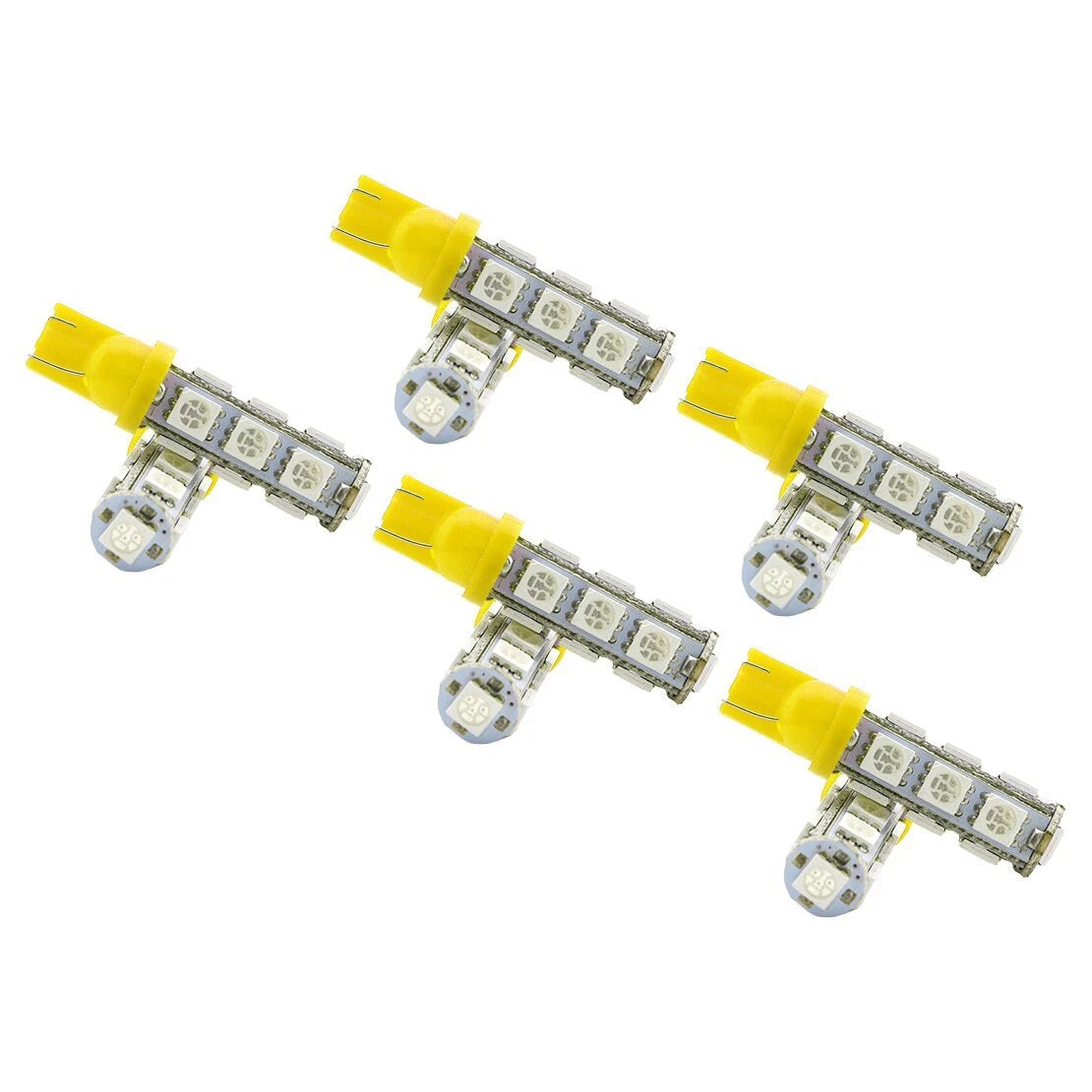 10 x 13SMD T10 5050 W5W LED Light Bulbs for Car RV Camper (194, 2821, 912)
