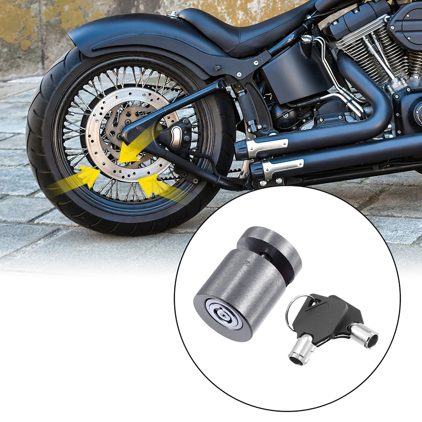 Disk Lock 2 x Keys for Scooter