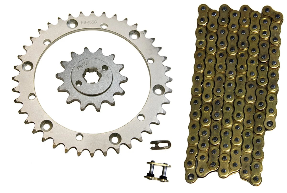 Gold / 520x94 / O-Ring Drive Chain & 14/40 Sprockets for Yamaha Blaster
